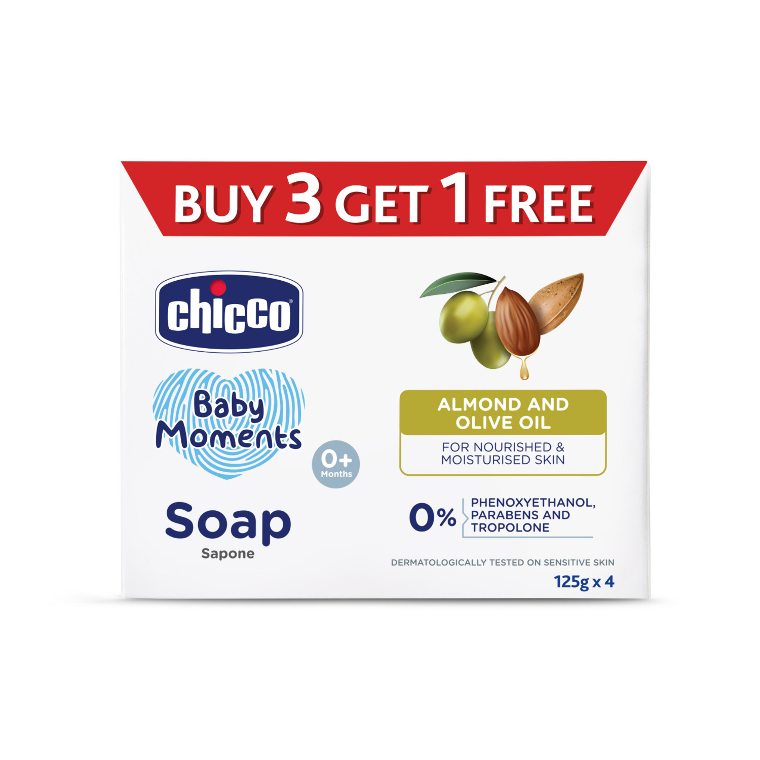 Baby Soap (125g) Buy 3 Get 1 Free-75g